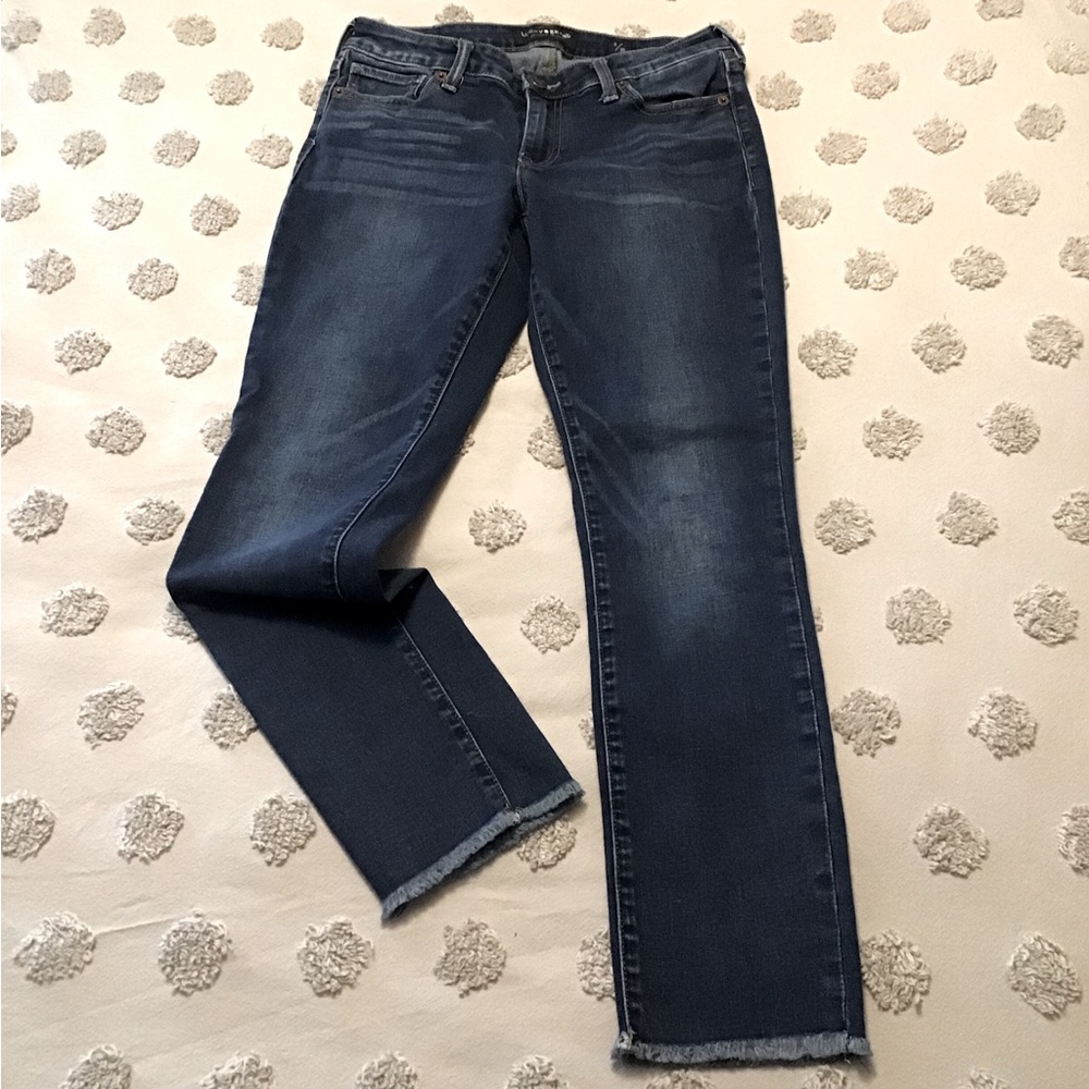 Lucky Brand Jeans Lolita Skinny Size 2 / 26 Frayed Hem